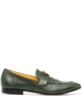 Lock leather loafers