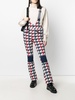 houndstooth-print jumpsuit