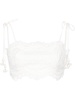 ZIMMERMANN Ivory Embroidered Cotton Bandeau Top