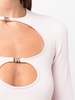 cut-out detail long-sleeve top 