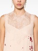 crystal-embroideries lace-trim dress