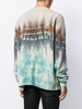 tie-dye crew neck jumper