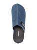 95mm denim wedge-heel mules