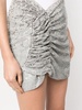 ruched-detail sequined miniskirt