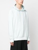 logo-patch hooded sweatshirt