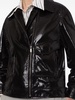 patent-finish leather biker jacket 