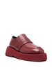 platform-sole leather loafers