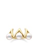 18kt yellow gold Danger Claw pearl ring