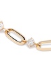 18kt yellow gold diamond link bracelet