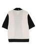 colourblock knitted shirt