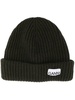 logo-patch ribbed-knit beanie