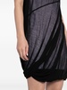 Bubble sheer-overlay dress