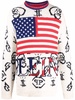 USA Flag-print crew neck jumper