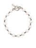 pearl-embellished  chain bracelet 