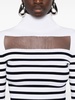 Striped jumper sailor top