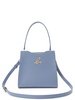 logo-plaque leather tote bag