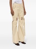 wide-leg cotton cargo trousers