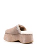 whipstitch 70mm suede platform slippers