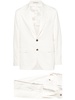 White Single-Breasted Silk Suit