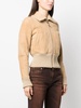 sheepskin bomber jacket