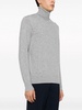 roll-neck mélange jumper