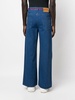 logo-patch wide-leg jeans 