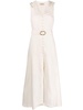 V-neck buttoned maxi dress