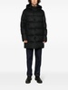 detachable-hood quilted padded coat