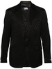 notched-lapels single-breasted blazer