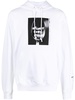 photograph-print cotton hoodie