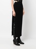 Norma Kamali Side Slit Long Skirt