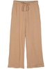 wide-leg cotton track pants