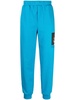 photographic-print cotton track pants