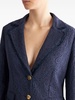 paisley-jacquard single-breasted blazer