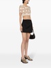 Moon Diamont jacquard miniskirt