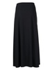 A-line stretch midi skirt