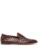 woven-leather loafers