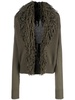 fringed wool cardigan