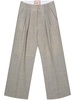 mélange-effect straight trousers