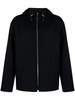 zip-up hooded jacket