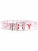 transparent logo-print belt