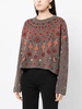 Makena floral-intarsia jumper