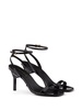 85mm patent-leather sandals