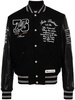 Eagle Varsity leather-panelled bomber jacket