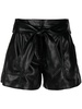 Core Mari faux leather shorts