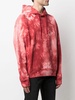 tie dye-print hoodie