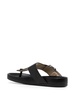 Leather Anagram Buckle Comfort Sandals 