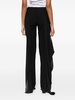 draped-detail tailored trousers