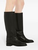 Nourine leather mid-calf boots