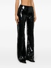 sequin flared trousers